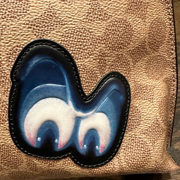 Coach Disney Dark Fairytale Spooky Eye Extra Large Wristlet Pouch NWOT Rare - Picture 3 of 12